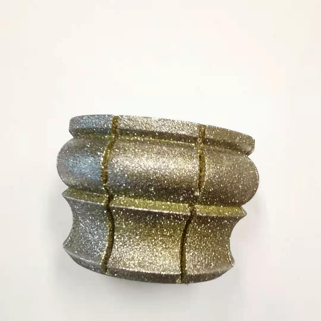 Herramientas de molienda de piedra Broca de enrutador de patrón de diamante Rueda de tambor de diamante de perfilado galvanizado para mármol de granito