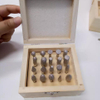 Potencia de tallado de piedra Herramientas de diamante de vacío Breaded Puntos montados establecidos para mármol de granito