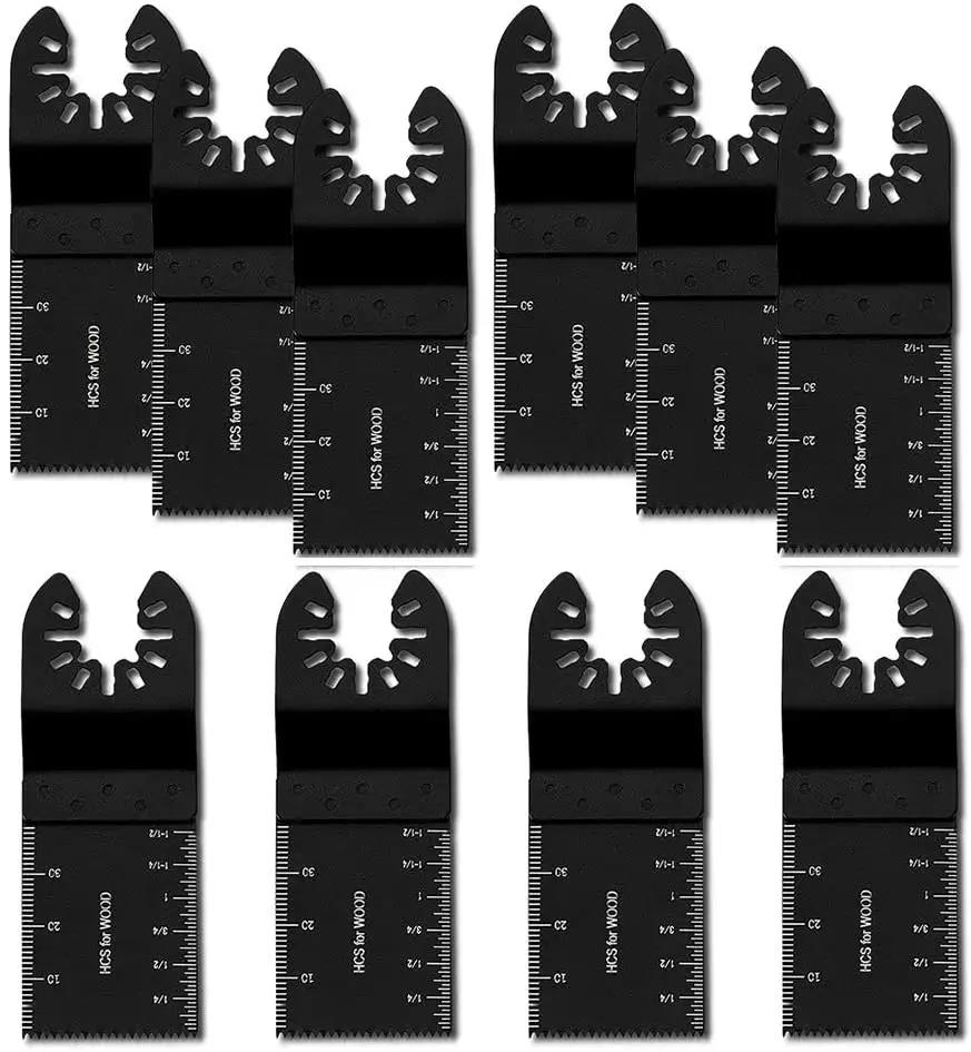 10 piezas de 35 mm oscilantes cuchillas de sierra de eliminación de herramientas múltiples Corte de cuchilla para madera