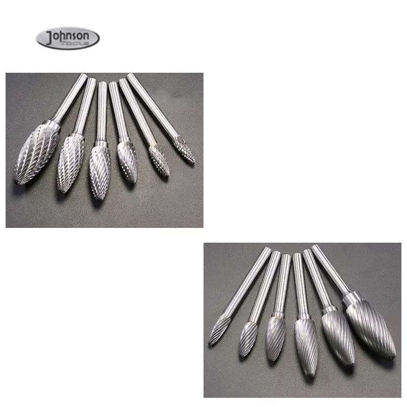 Herramientas manuales de alta calidad Borras de carburo de tungsteno giratorio doble para metal