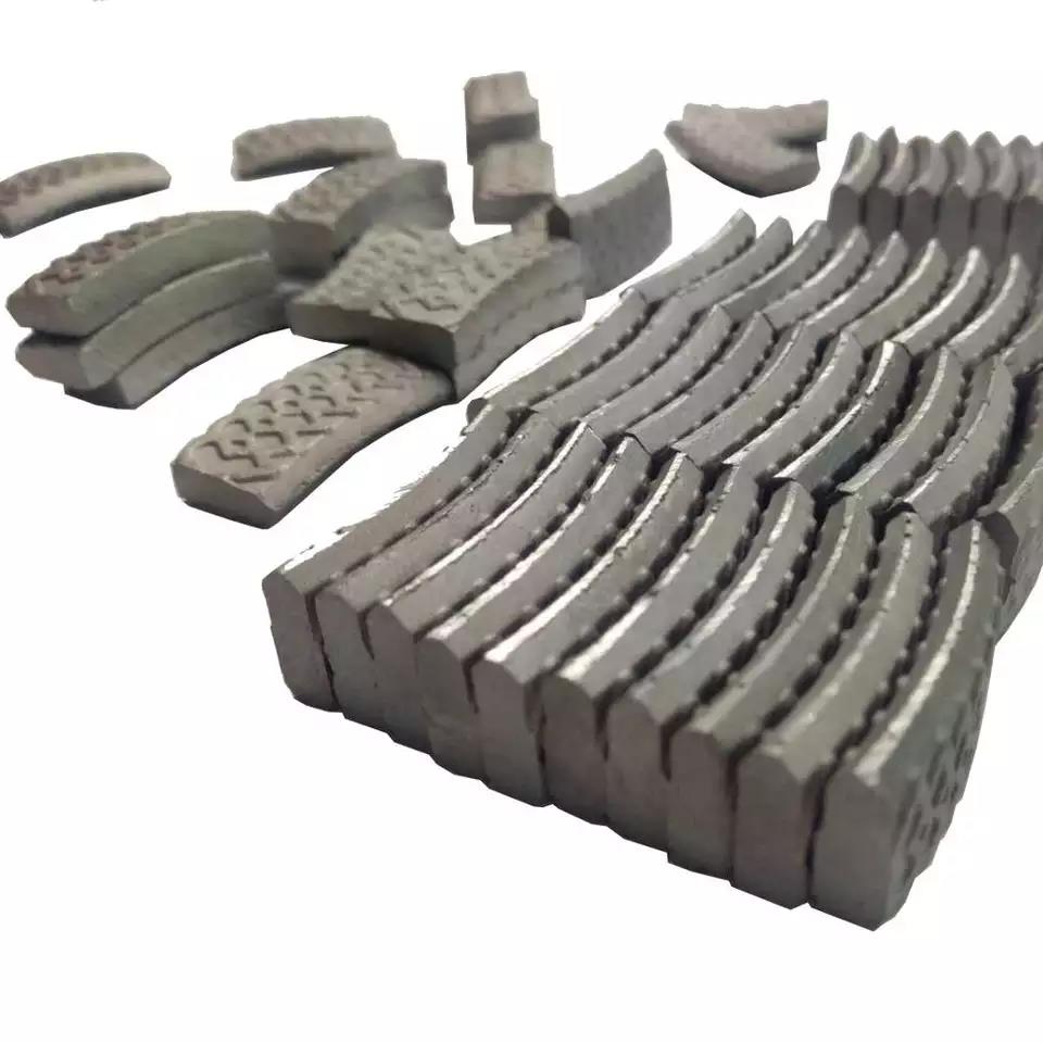 China Factory X Mesh Turbo Tipo segmentos de diamantes para bits de perforación de núcleo de concreto