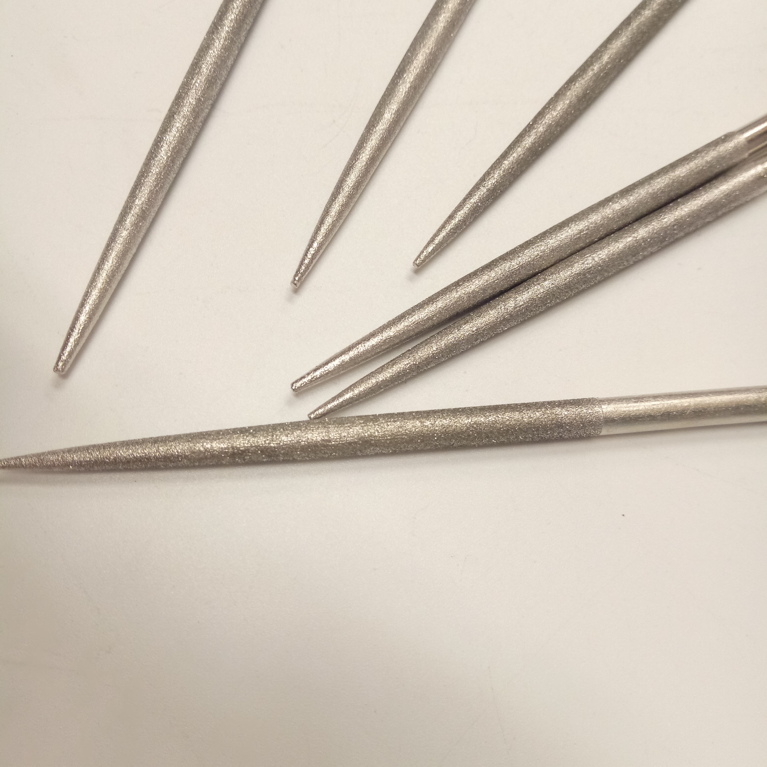 Herramientas de afilado de diamantes Archivos de aguja electroplacados Rasp de diamante redondo para metal de piedra de madera
