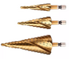 3pcs Titanium recubierto de titanio HSS 4241 STE Taladro Set para perforar metal