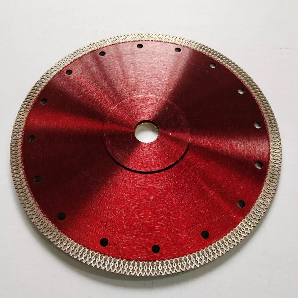 230 mm precio de fábrica barata sinterizada sierra circular continua cuchilla de diamante para baldosas