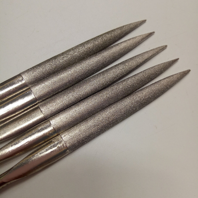 Herramientas de lima de mano de diamante Lima de aguja semicircular de diamante electrochapado de 140 mm para trabajo de madera y metal