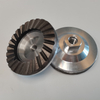 Muelas de copa diamantadas con base de aluminio de 4" y 100 mm para moler hormigón, granito y mampostería.