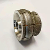 Herramientas de molienda de piedra Broca de enrutador de patrón de diamante Rueda de tambor de diamante de perfilado galvanizado para mármol de granito