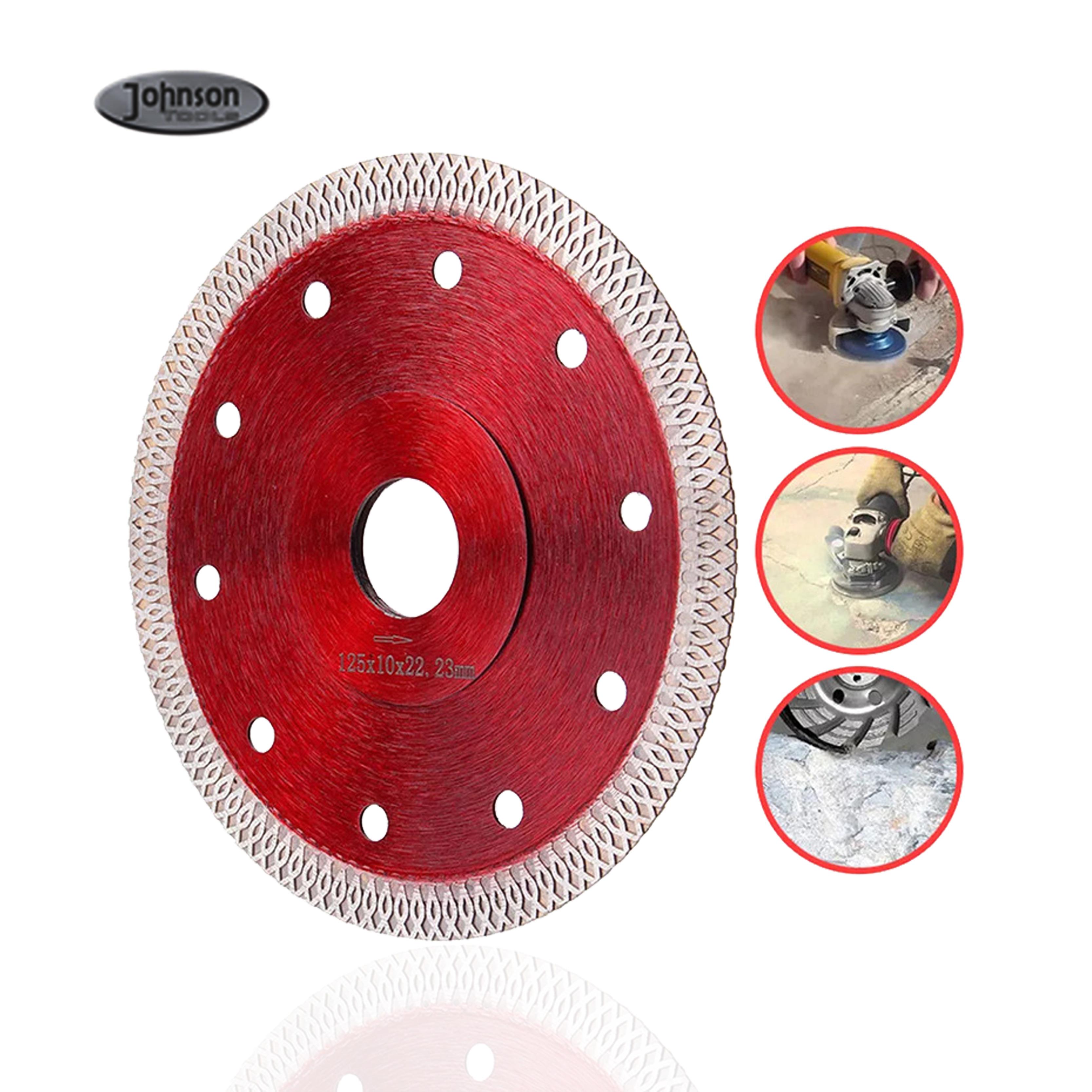 Herramientas de diamantes Superthin sinterizado x malla turbo turbo diamante sierra cuchilla de corte para baldosas de cerámica de porcelana